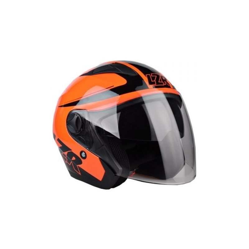 Přilba na motorku otevřená Lazer JH-1 Safety oranžová