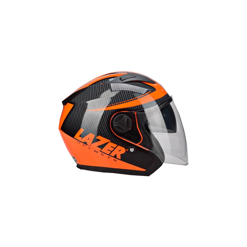 Přilba na motorku otevřená Lazer JH-1 Safety oranžová