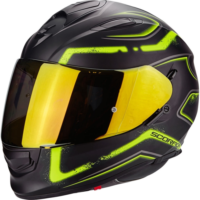 Integrální přilba Scorpion EXO-510 Air Radium černo-fluo žlutá
