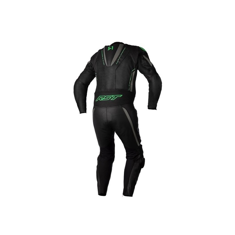 Jednodílná kombinéza na motorku RST S1 CE černo-šedo-fluo zelená výprodej