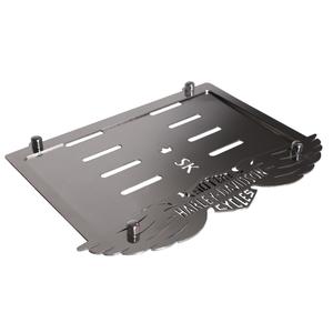 Nerūdijančio plieno pagalvėlė "Harley" valstybinio numerio ženklui