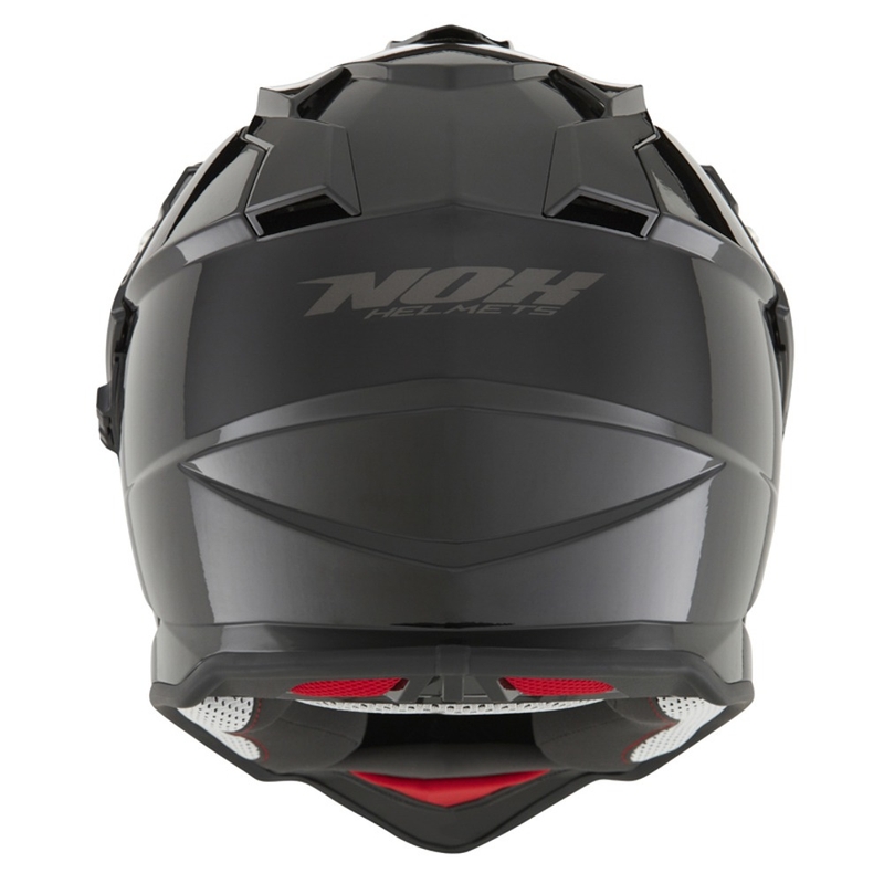 Enduro šalmas NOX N312 juodas blizgus