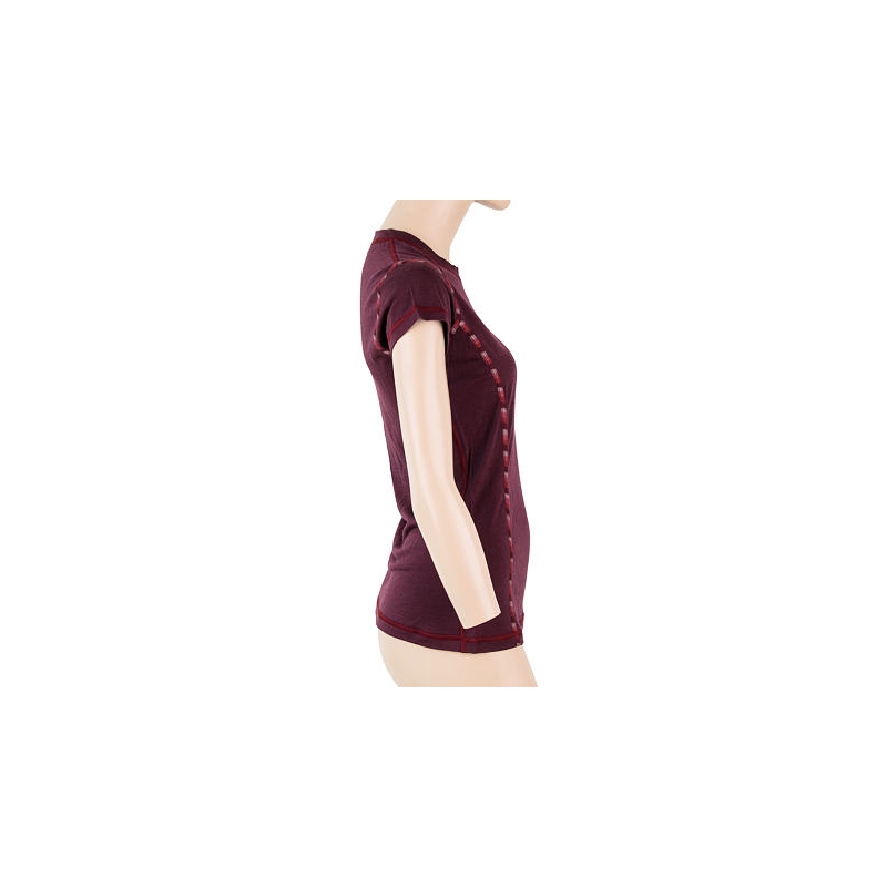 Dámské triko Sensor Merino Air vínové výprodej