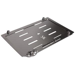 Nerūdijančio plieno trinkelė po SK valstybinio numerio ženklu "Midnight Star išpardavimas