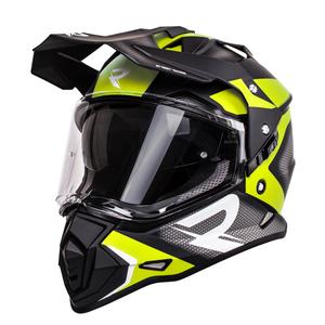 Enduro šalmas Street Racer Tracker juoda-fluo geltona
