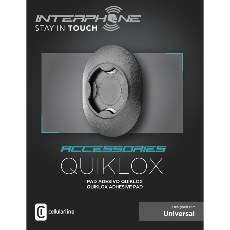 "Interphone" SMQUIKLOXPAD lipnus pagrindas QUIKLOX laikikliams juodas