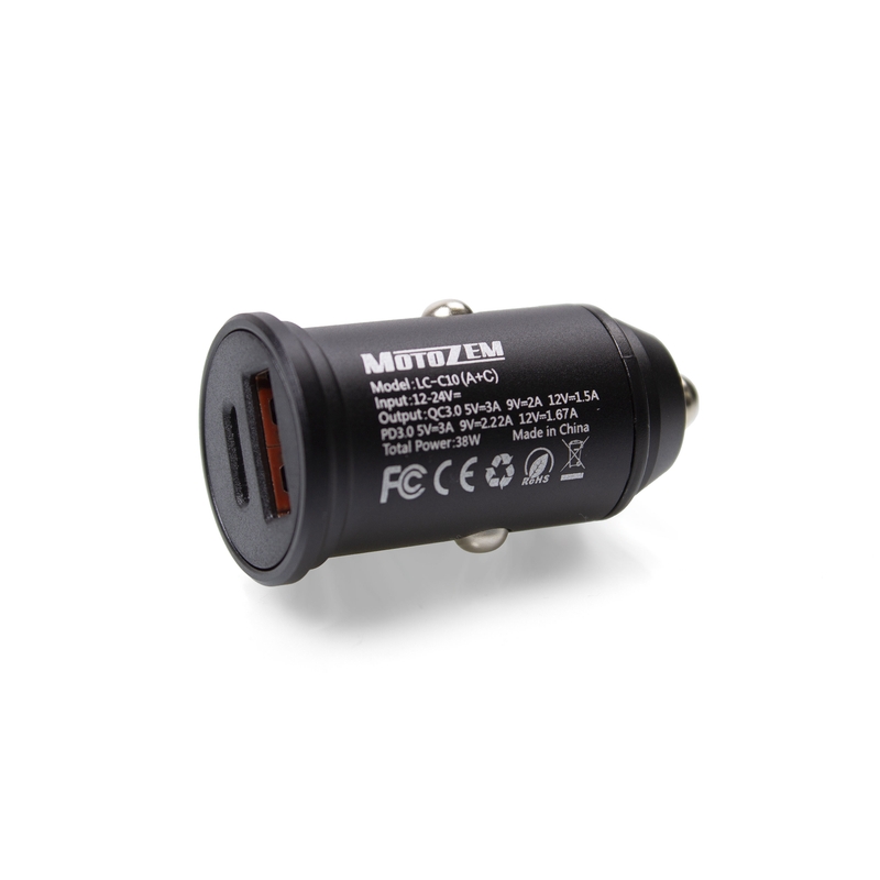 USB automobilinis adapteris MotoZem