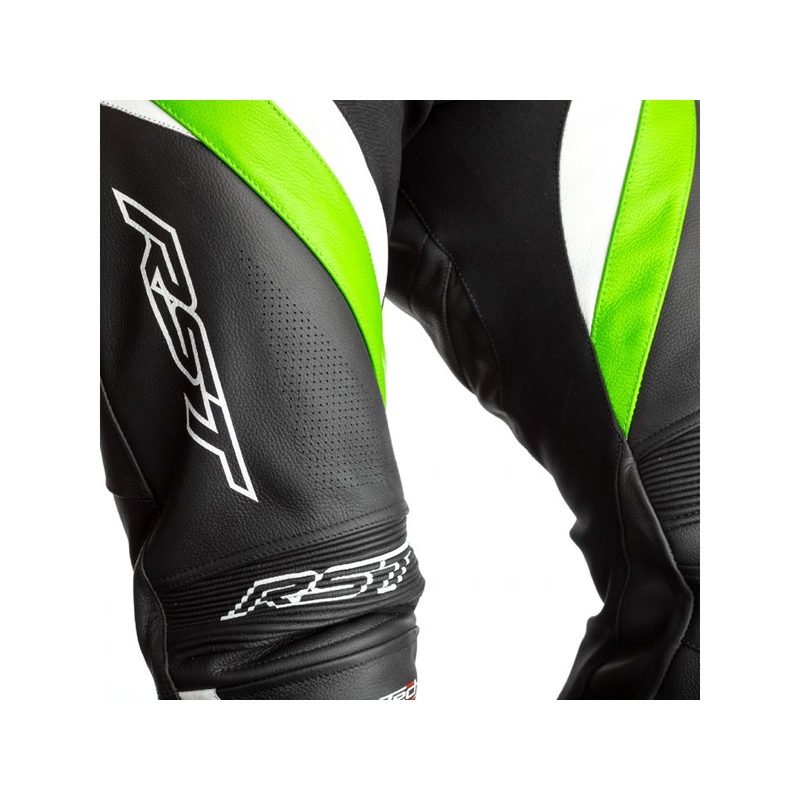 Kalhoty na motorku RST Tractech Evo 4 CE černo-bílo-zelené výprodej