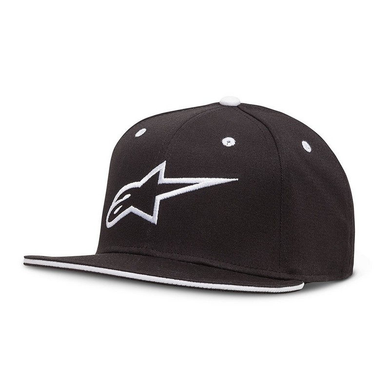 Alpinestars Ageless Flatbill kepurė su snapeliu juodai balta