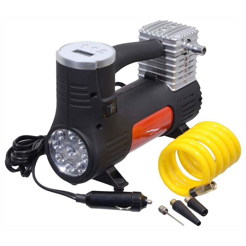 Kompresor 12V POWER BULL digitální se světlem