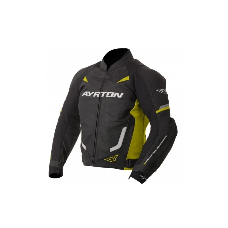 Bunda na motorku Ayrton Evoline černo-fluo žlutá výprodej