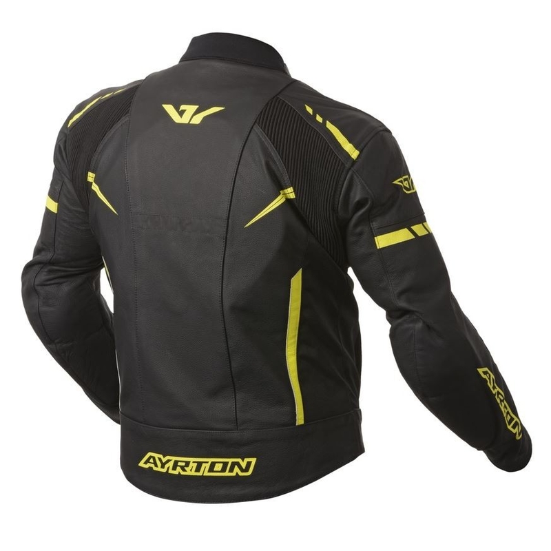 Bunda na motorku Ayrton Raptor černo-fluo žlutá výprodej