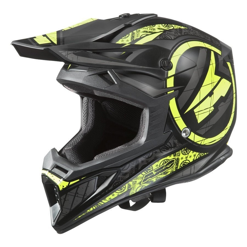 Motokrosová přilba AXO Jump černo-fluo žlutá výprodej