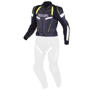 Dámská bunda RSA Speedway černo-bílo-fluo žlutá výprodej
