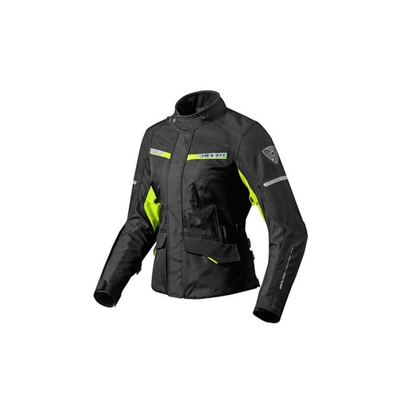 Dámská bunda na motorku Revit Outback 2 černo-fluo žlutá výprodej