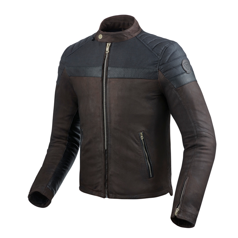 Bunda na motorku Revit Fargo hnědá výprodej