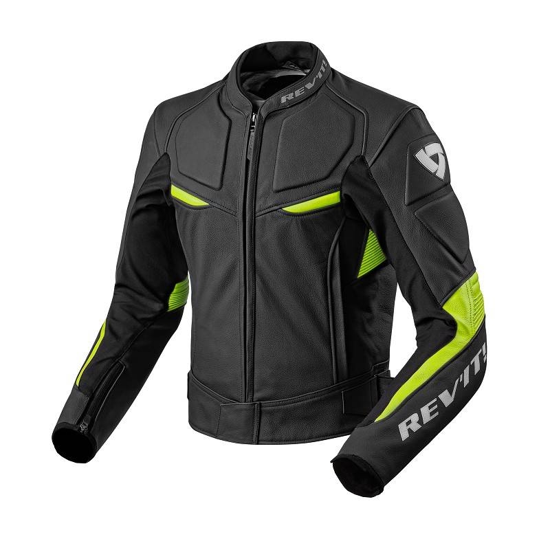 Bunda na motorku Revit Masaru černo-fluo žlutá