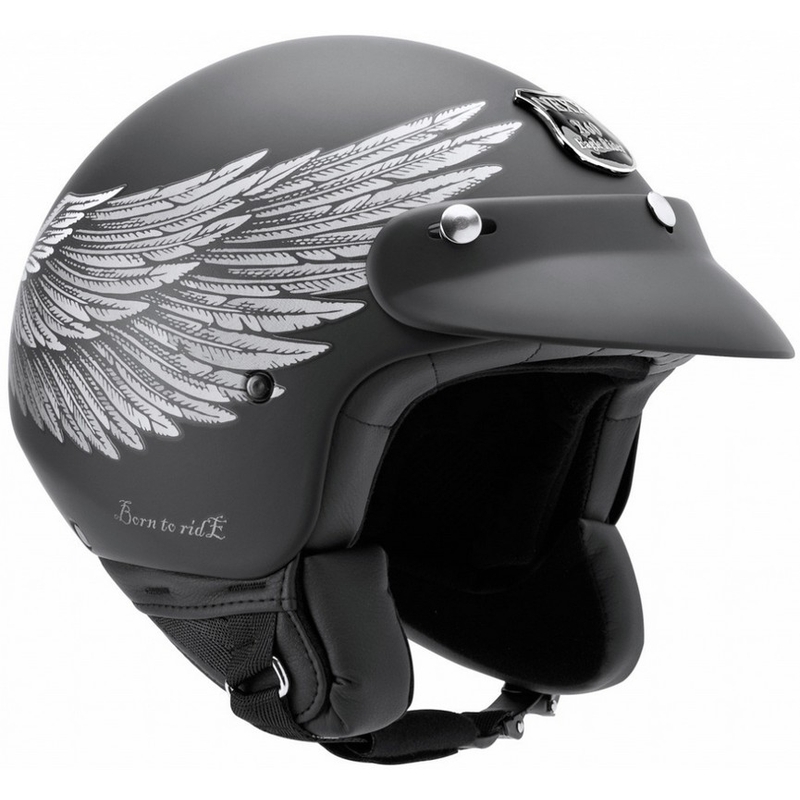 Otevřená přilba na moto Nexx X.60 Eagle Rider černo-stříbrná výprodej