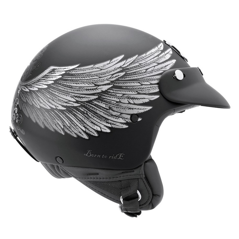 Otevřená přilba na moto Nexx X.60 Eagle Rider černo-stříbrná výprodej