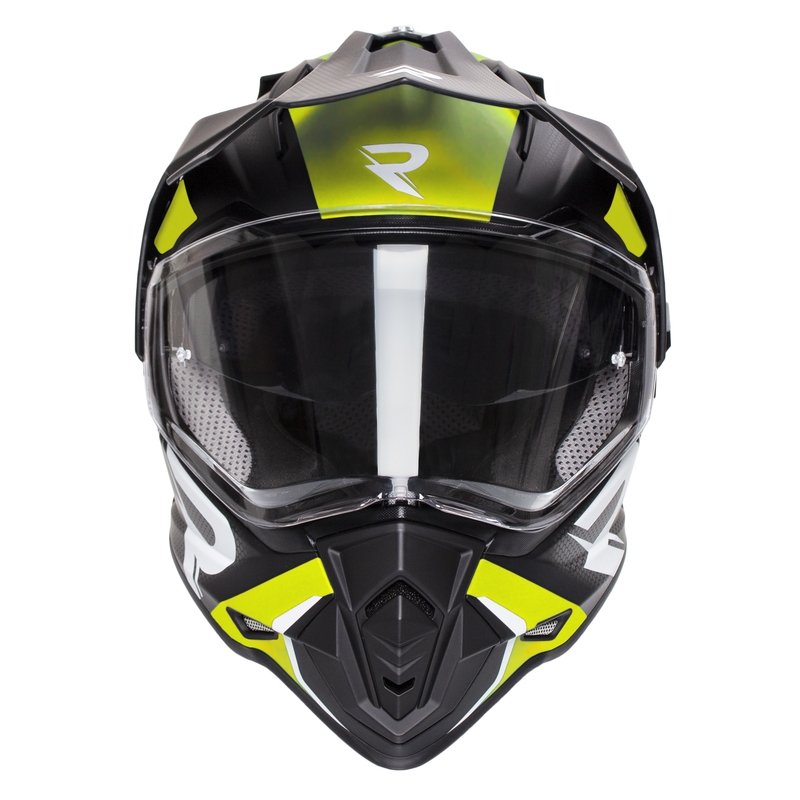 Enduro šalmas Street Racer Tracker juoda-fluo geltona