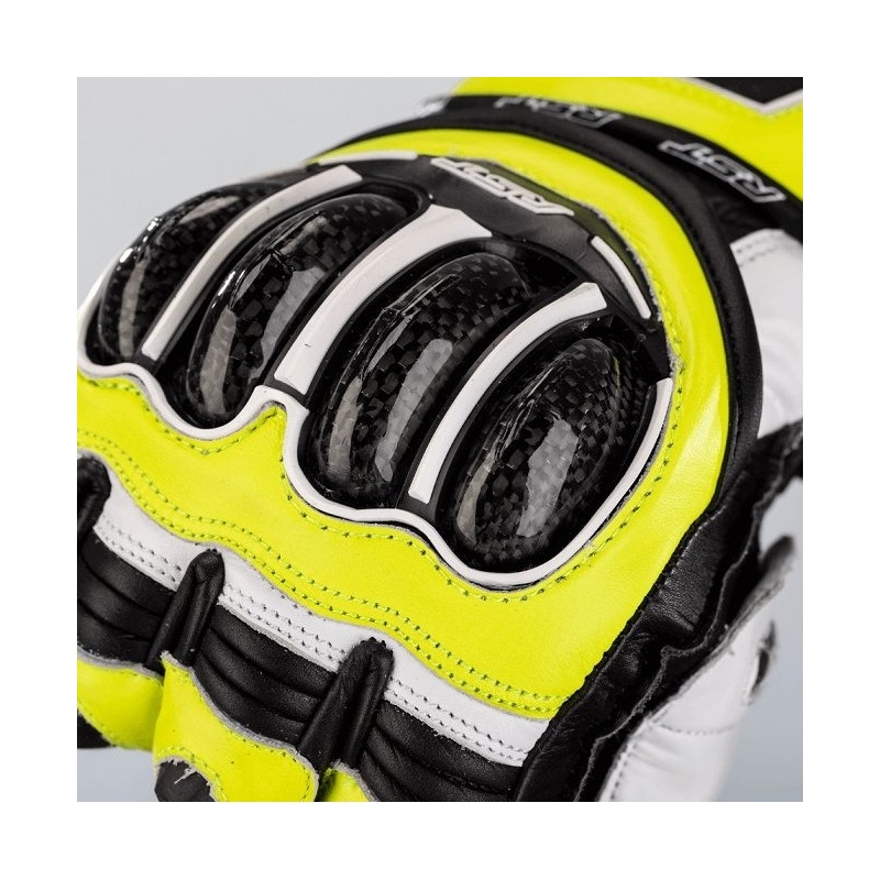 Rukavice na motorku RST Tractech Evo 4 CE černo-bílo-fluo žluté výprodej