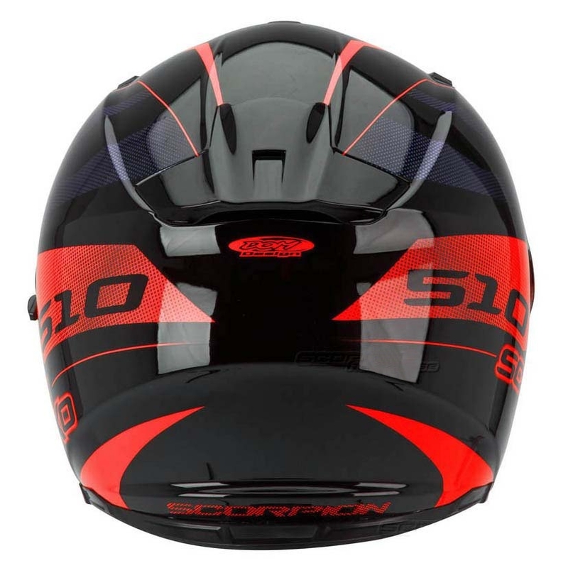 Moto integrální přilba Scorpion EXO-510 Stage černo-červená výprodej