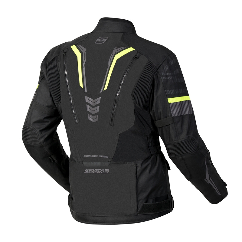 Motociklininko striukė Ozone Tour III black-anthracite-fluo yellow