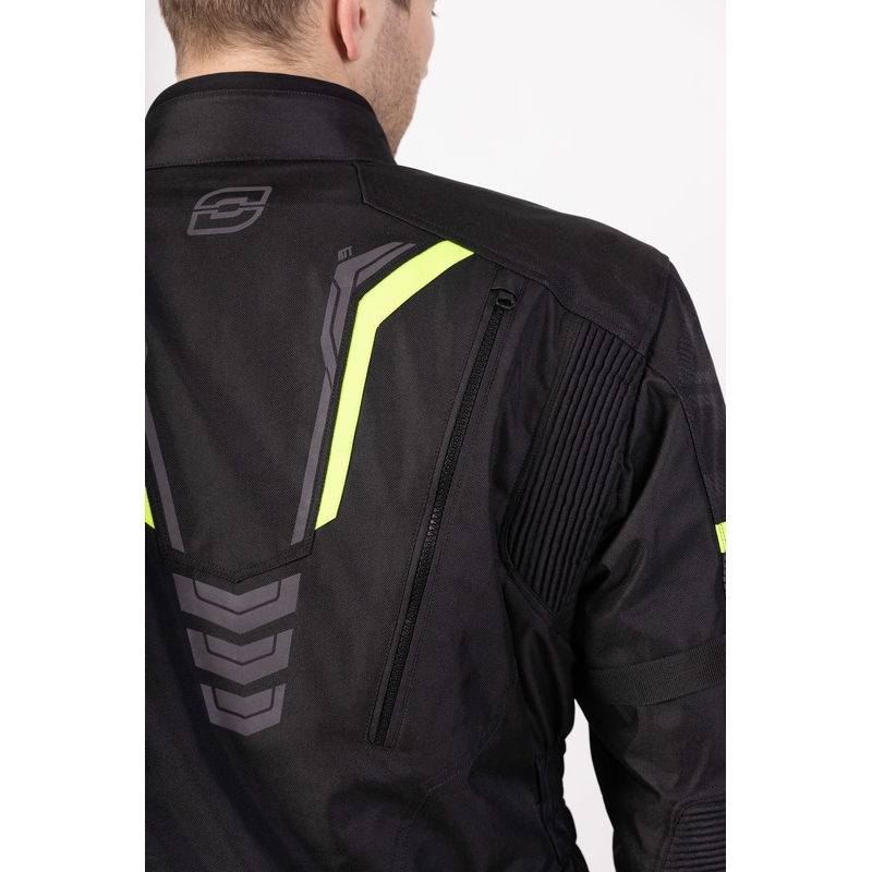 Motociklininko striukė Ozone Tour III black-anthracite-fluo yellow
