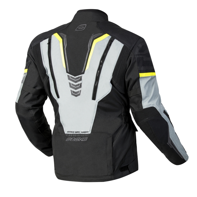 Motociklininko striukė Ozone Tour III black-grey-fluo yellow