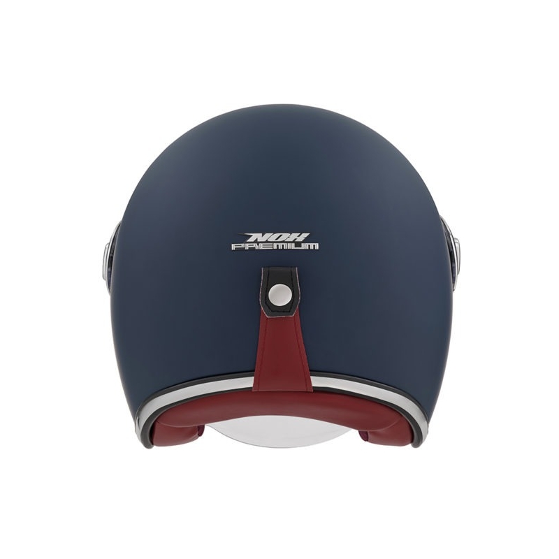 Atviras motociklininko šalmas NOX PREMIUM Heritage blue