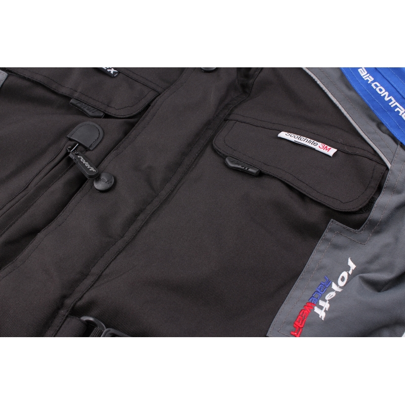 Roleff Liverpool juodai mėlyna motociklininko striukė