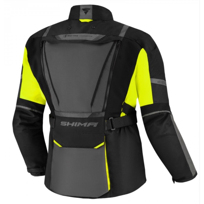 Motociklininko striukė Shima Hero 2.0 black-grey-fluo yellow