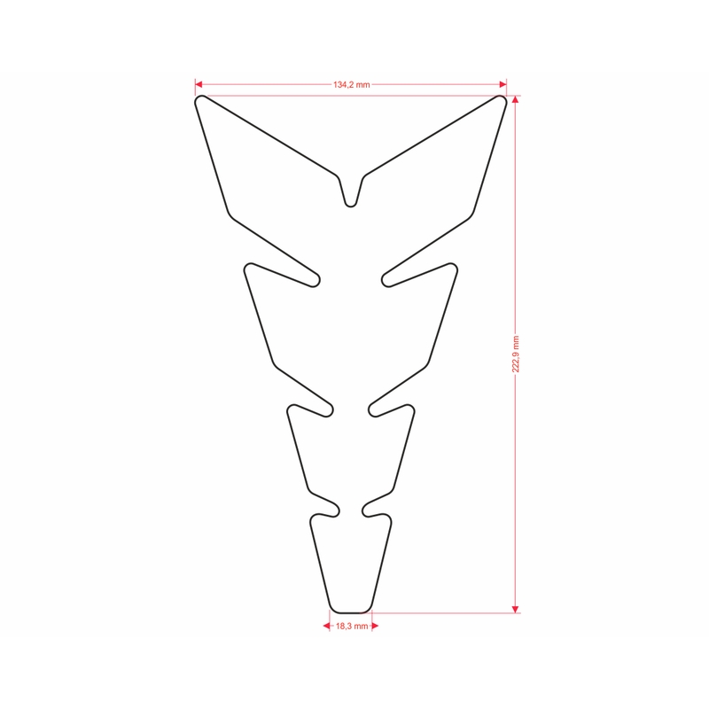 Degalų bako dangtelis Spausdinti - Moon Slim fluo green