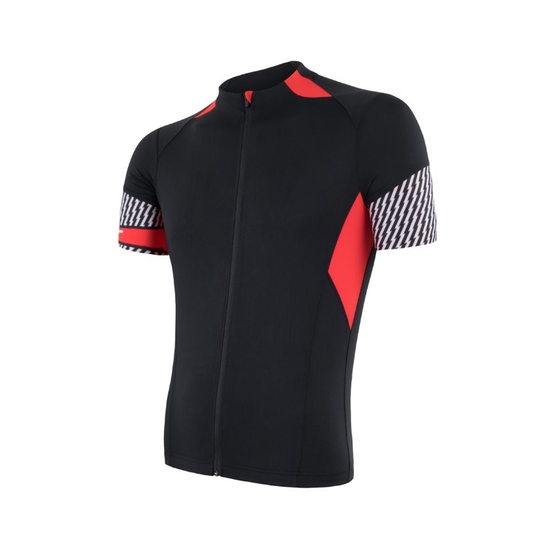 Dres Sensor Race černo-červený - krátký rukáv výprodej