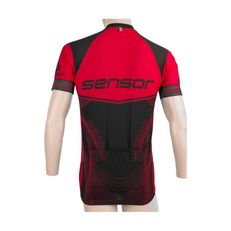Dres Sensor Team Up černo-červený - krátký rukáv výprodej