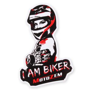 MotoZem I Am Biker Sticker - Moteris maxi