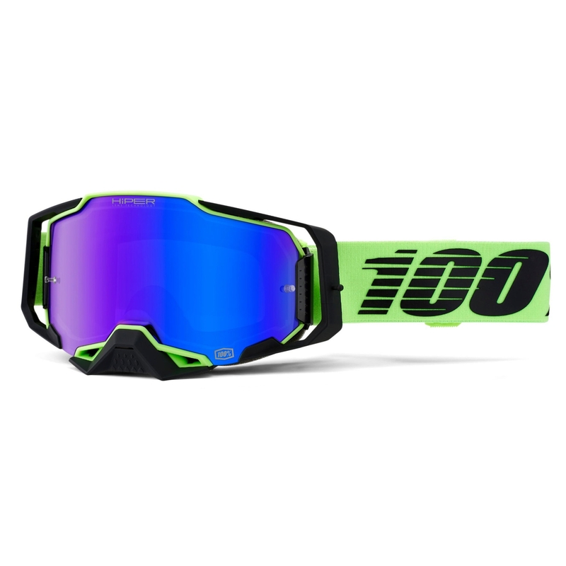 Motokroso akiniai 100% ARMEGA Uruma Hiper blue plexi