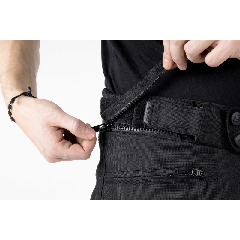 "Ozone Vulcan" juodos motociklininko kelnės