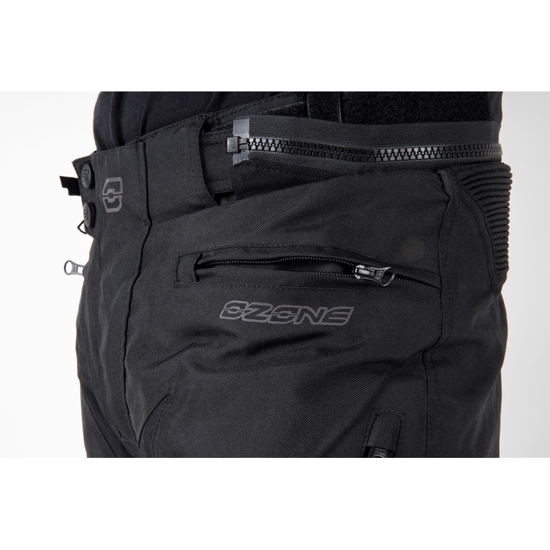 "Ozone Vulcan" juodos motociklininko kelnės