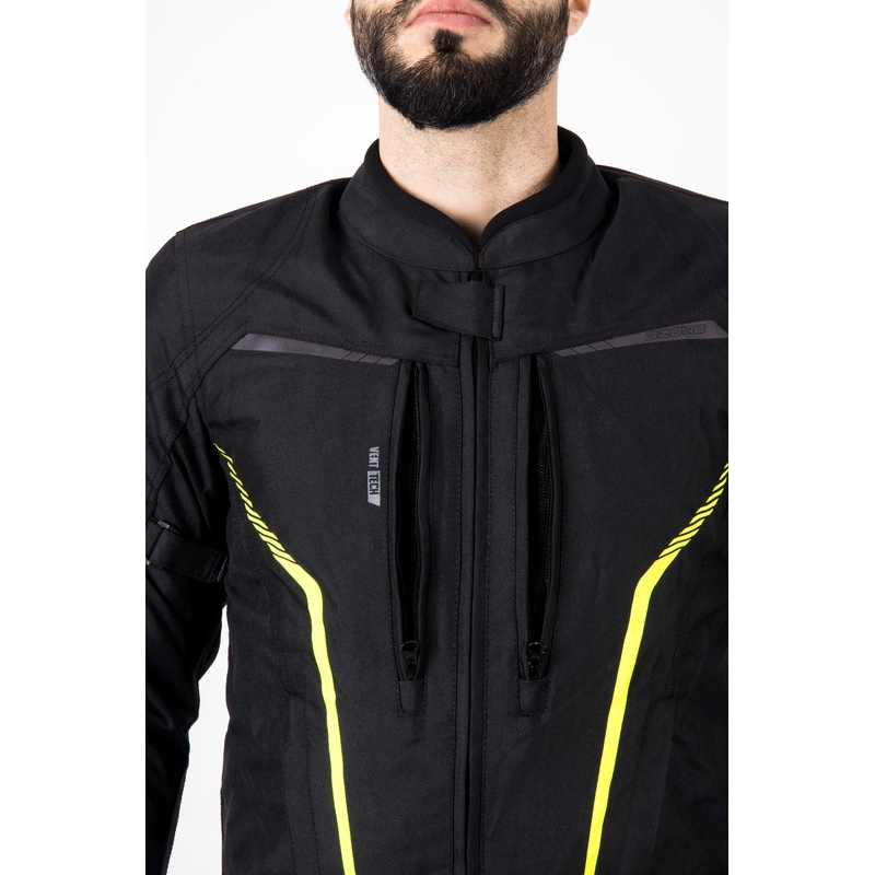 Motociklininko striukė Ozone Delta IV black-fluo yellow