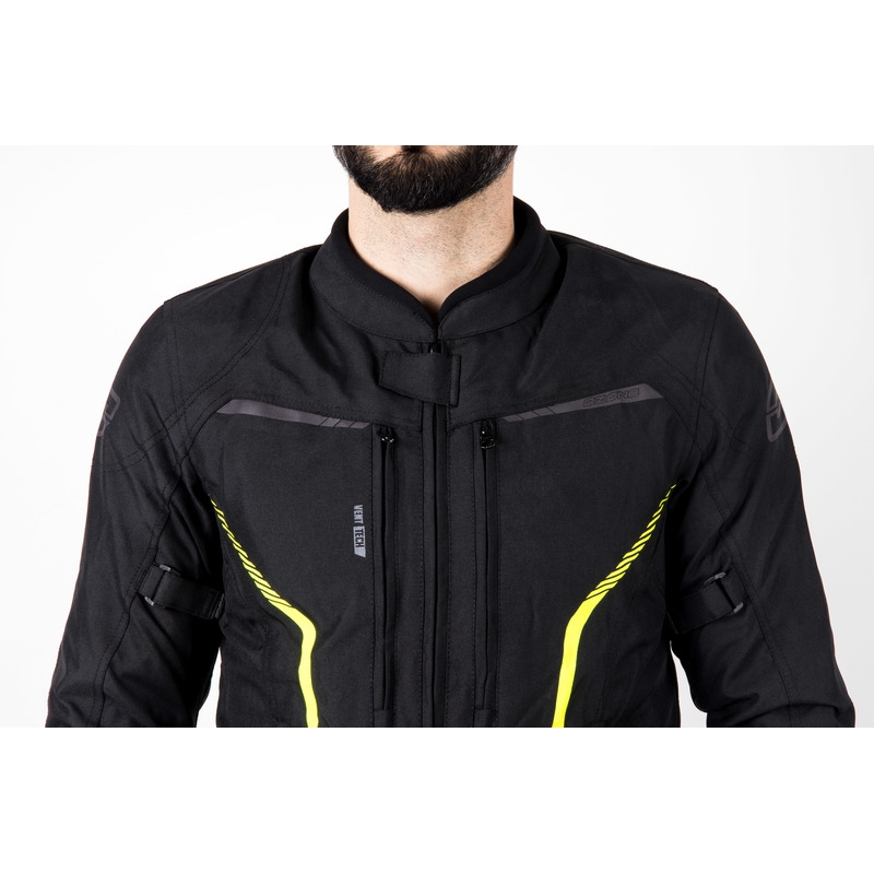 Motociklininko striukė Ozone Delta IV black-fluo yellow