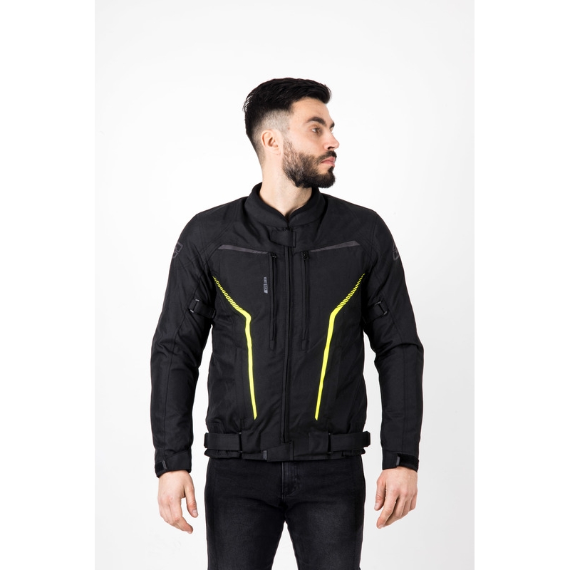 Motociklininko striukė Ozone Delta IV black-fluo yellow