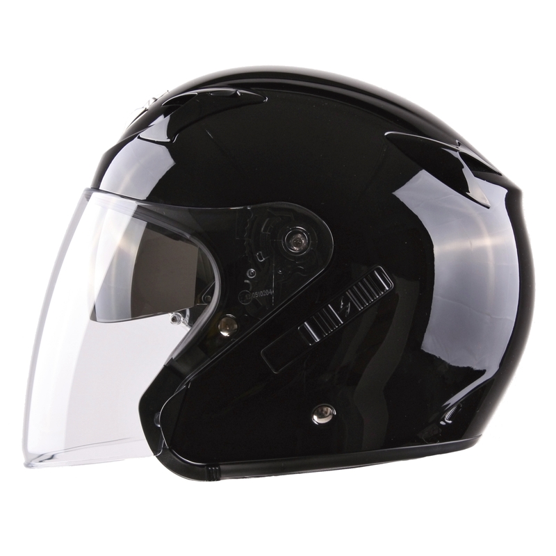 Přilba na motorku Scorpion EXO-220 černá lesklá výprodej