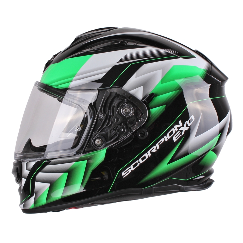 Moto integrální přilba Scorpion EXO-510 Air Scale černo-zelená výprodej
