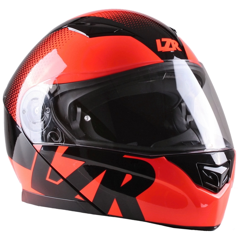 Vyklápěcí přilba na motorku Lazer MH2 V'sible fluo červená výprodej