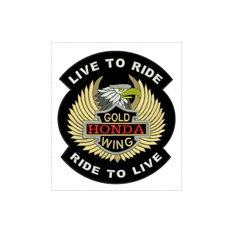 Pleistras Live to Ride Gold Wing - didelis
