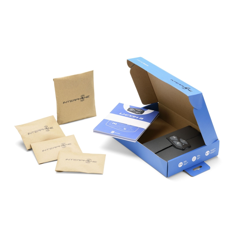 "Bluetooth" ausinės "Interphone U-COM3", viena pakuotė