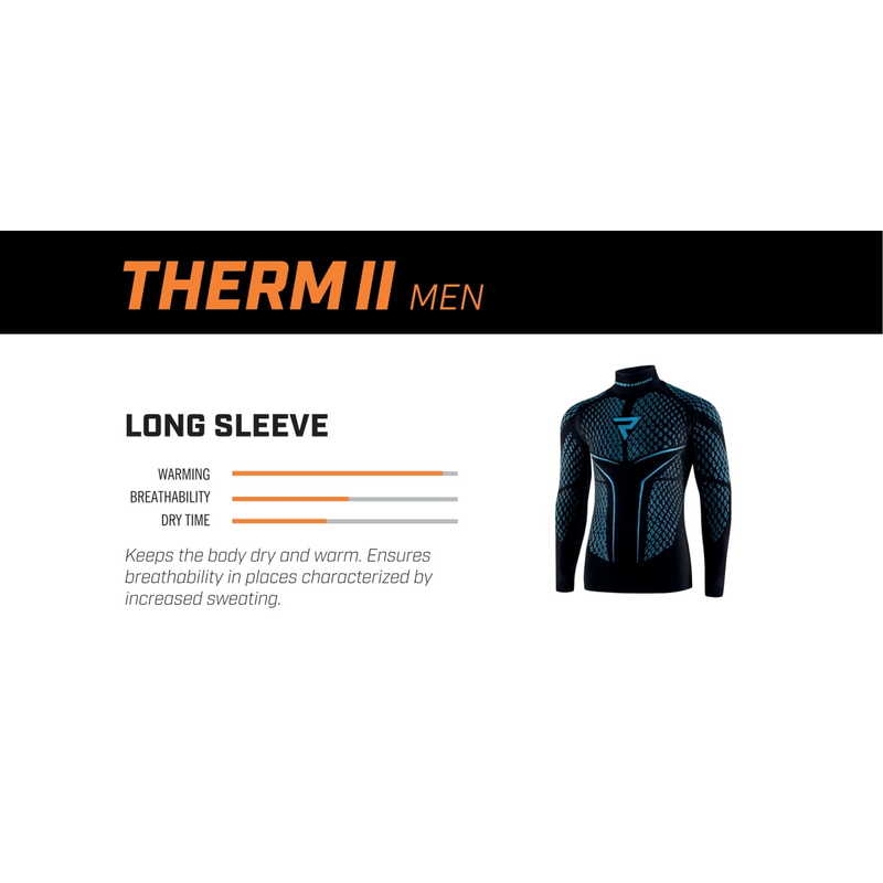 Termo marškinėliai Rebelhorn Therm II juoda-mėlyna