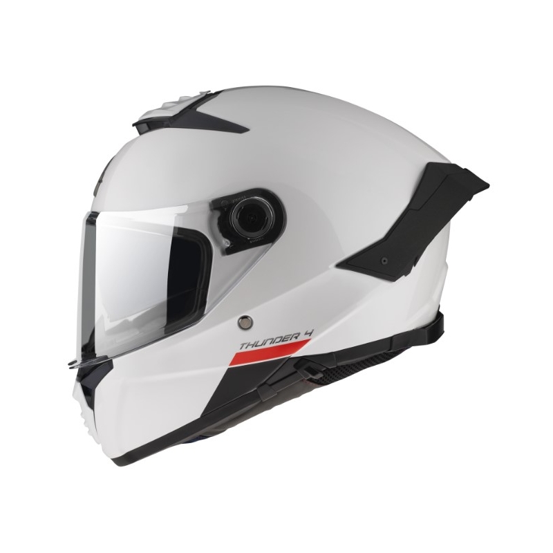 MT FF118SV "Thunder 4 SV" integralus motociklininko šalmas perlamutro baltumo