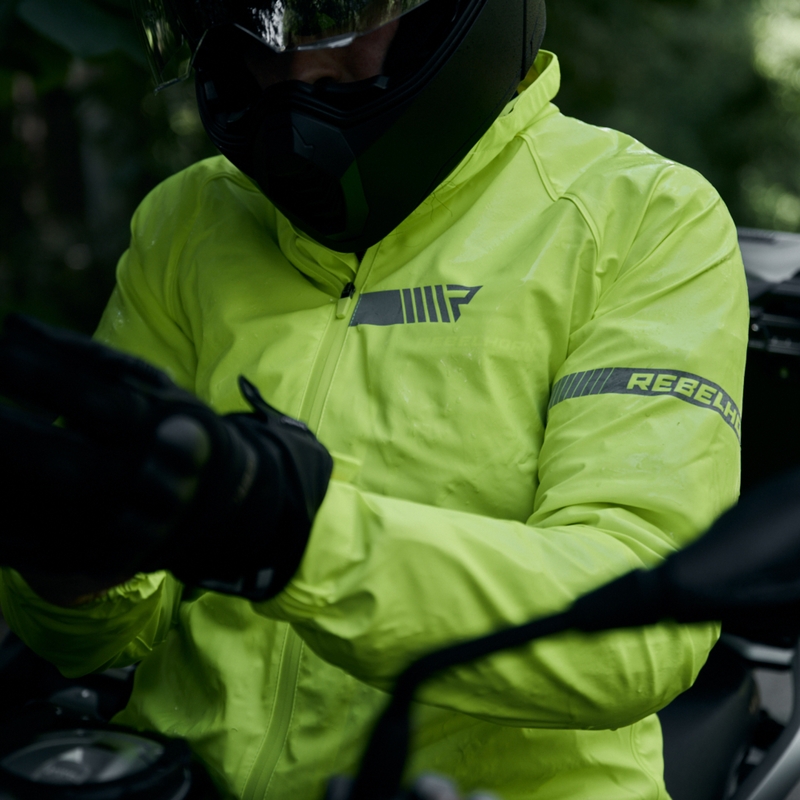 Rebelhorn Ocean fluoro geltonos spalvos lietaus striukė